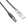 Mini Xlr 3 Pin Hembra a RS485 Usb Tipo-A Cable Macho 3M
