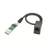 Ftdi Ft232Rl USB - RJ9 メス 6P4C RS232 シリアル ケーブル 0.5 メートル