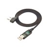 Cable de programación USB a ángulo recto 2 * 3.5Mm Stereo Jack Cable 1M