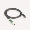 USB到RS232迷你4p串行適配器電纜用於掃描儀PC編程電纜FTDI芯片1米