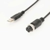 Aviation Plug GX12 Female 4 Pin To USB2.0 Type-A Male Cable