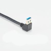 Conector de cabo USB 3.0 macho com ângulo descendente de 90 graus