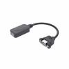 USB 2.0 B Female Panel Mount To USB 2.0 A Female Repeater Cable 0.1M