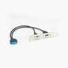 USB 3.1 Type C and Type A Panel Cable Mount Motherboard Header High Speed Extension Adapter 30CM