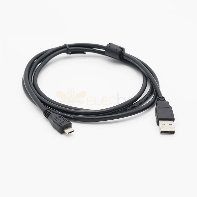USB 2.0 نوع A ذكر إلى Micro USB ذكر كابل تمديد التاريخ للشحن ونقل البيانات 1.8m