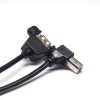 AB Тип USB Кабель наяней для мужчин 90 градусов OTG Кабель