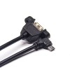 Cable USB OTG Micro USB Left Angle to USB A Straight Male to Female