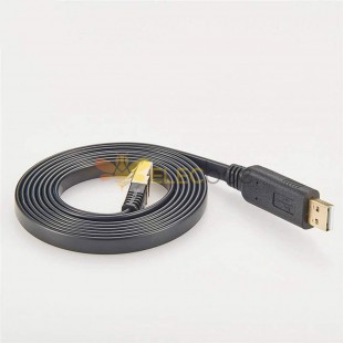 Cable de consola compatible con Cisco 6 pies RS232 Cabina Consola USB RJ45 2M