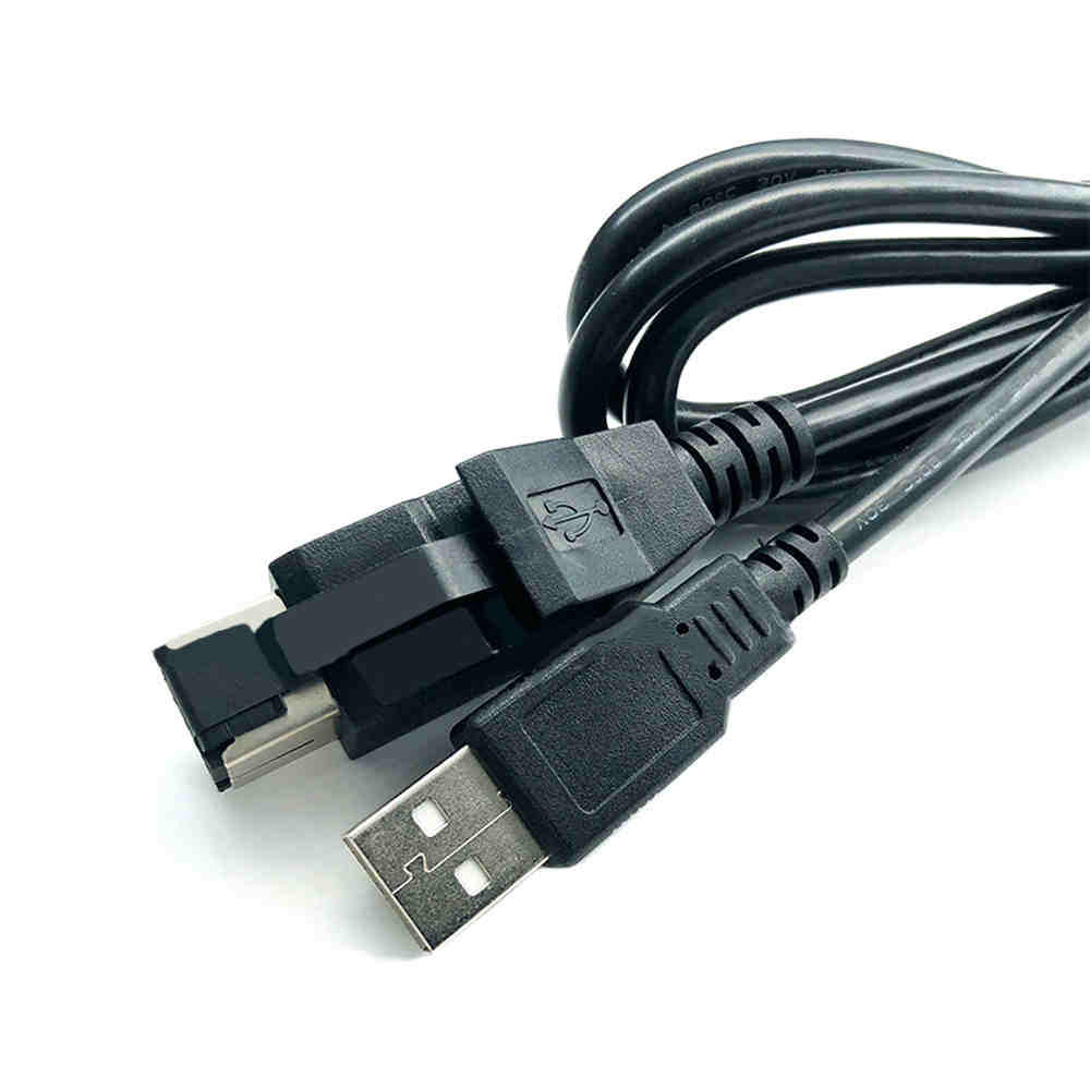 Compatible with IBM Printer Power Cable 5V 12V 24V POWERED USB to USB 2.0 Type A Male