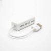 Разъем Pinout Male To RJ45 Female Straight White Ethernet Adapter