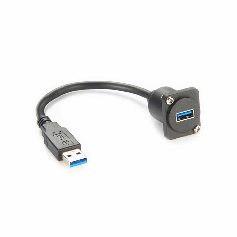 D 유형 USB 소켓 암-암 커넥터 패널 장착