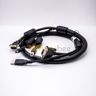 DB 15-контактные штекерные разъемы к USB-кабелю, прямой многоцелевой жгут 0,8 м