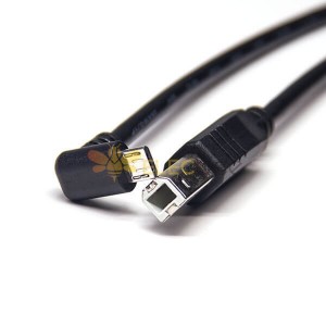 Doubles Plugs Mâles pour câble USB 1M Long USB Type B à Micro USB