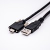 Double Male USB Cord Type A to Type C Straight Cable With Screw Fixation 1M