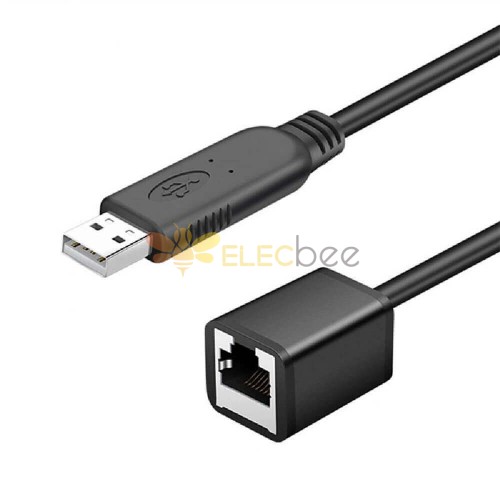 Ftdi Ft232 Çip USB RS232 Seri RJ45 Cat5 Dişi Konsol Kablosu Cisco Juniper Ap için 1 M