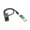 Ftdi Ft232Rl USB - RJ9 メス 6P4C RS232 シリアル ケーブル 0.5 メートル