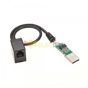 Ftdi Ft232Rl USB auf RJ9-Buchse 6P4C RS232 Serielles Kabel 0,5 m