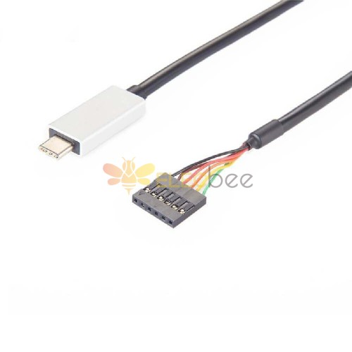 Cable Ftdi a USB C 5V Vcc 3.3V Longitud del cable de E / S 1M