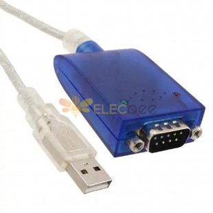Câble USB RS232 Ftdi Us232B-100-Bulk Type A vers DB9 mâle 0.1M