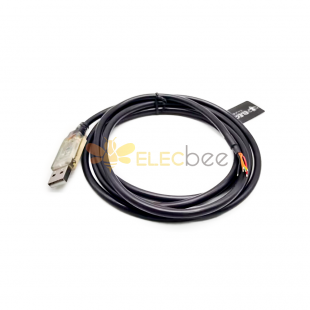 Câble USB RS232 Ftdi USB-RS232-We-5000-Bt_0.0 à une extrémité 1m