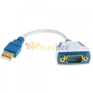 Cable adaptador Ftdi USB a DB9 macho RS232 Us232R-500-Bulk