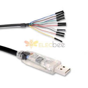 Ftdi USB Ttl Serial Cable Type A To 10 Way 0.1