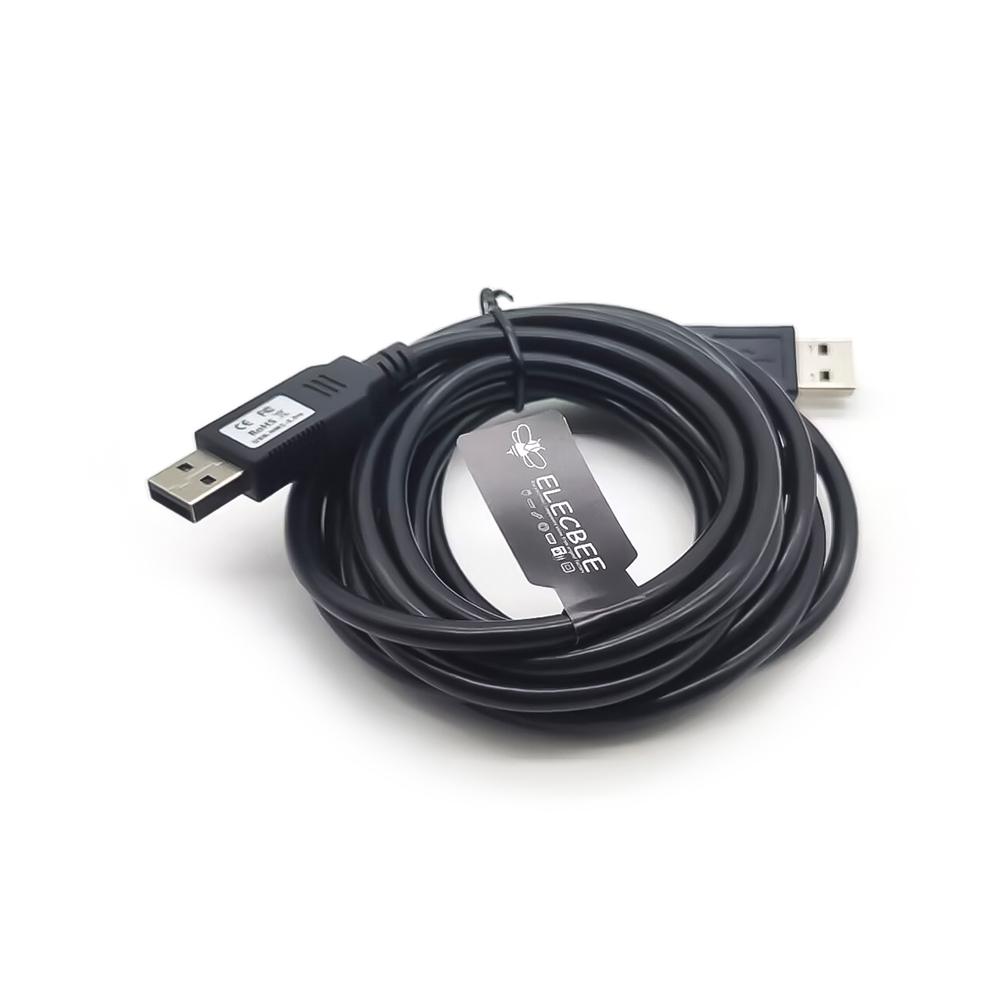 Ftdi USB2.0 ذكر إلى USB 2.0 ذكر Null Modem Cable USB Nmc-2.5M