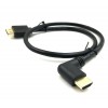 HDMI 2.0 Мужской к мужскому кабелю 90 градусов 2 ноги Золотой покрытием высокоскоростной HDMI 60 Гц 4K 2K Кабель