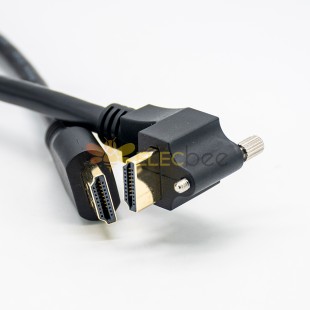 HDMI 어댑터 케이블 나사 1/3/5 미터와 직각 남성에 직선 남성 1m