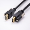 HDMI Male to Male Straight Conversion Cable with Screws length 1/3/5 Meter