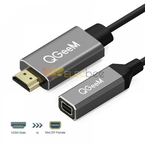 ICZI Mini DisplayPort to HDMI Male to Female Adapter for Universal Multifunction Video Connection For Business Traveller DP 