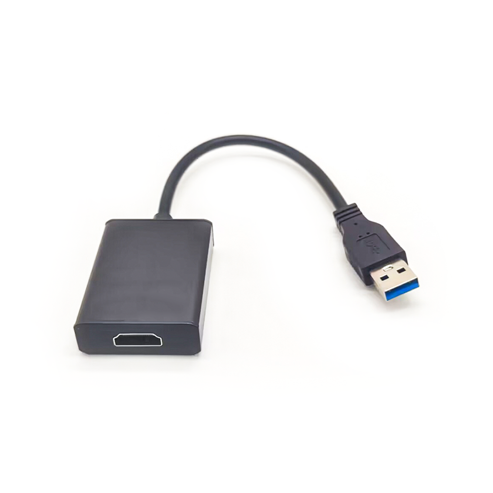 Cabo HDMI para USB Cabo USB 3.0 macho para HDMI fêmea Conversor de vídeo para vários monitores