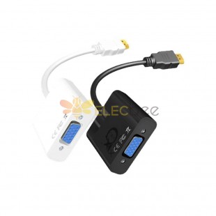 HDMI to VGA Cable - Computer TV Large-Screen Projector Connector High-Definition Cable