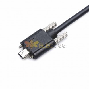 Hochflexibles Mini-USB2.0-Kabel mit Schraubverriegelung