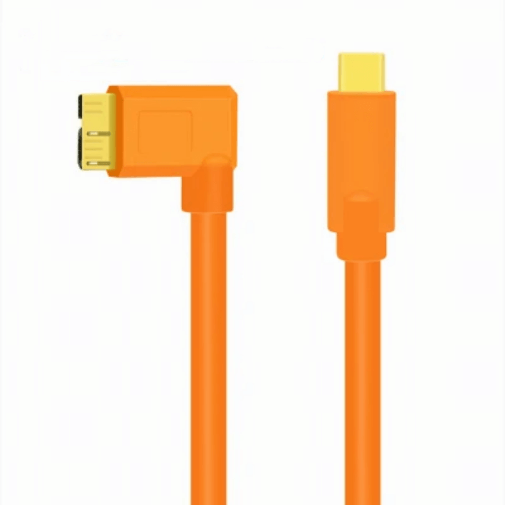 High-Speed Tethered Shooting Cable USB Type-C To Micro B 5M
