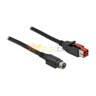 IBM Epson POS System Power Cable POWERED USB 24V to POWER DIN 3P Cable 2m