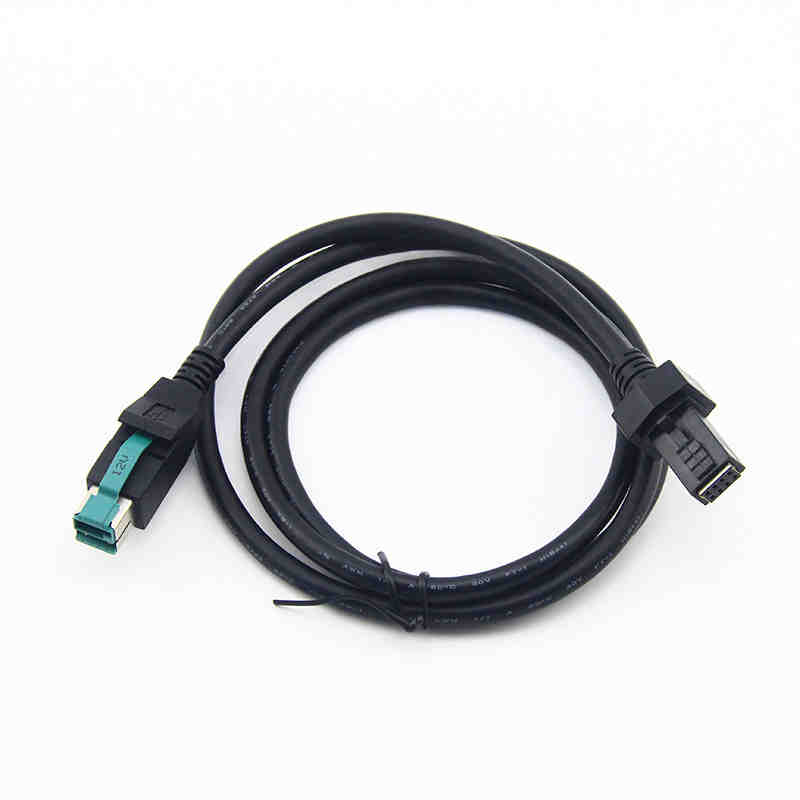 IBM Epson POS System Scanner Connection Cable 12V POWERED USB to 2*4PIN