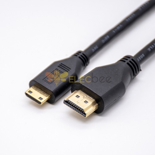 Male HDMI to Mini HDMI plug Straight Adapter Cable 1M