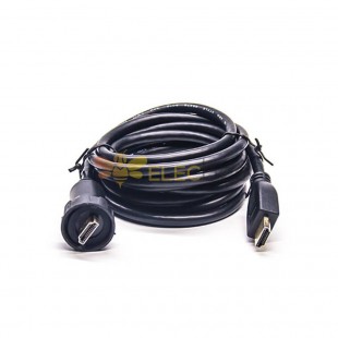 male HDMI type a to male plug 19pin adapter cable ip67 waterproof 250cm
