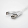 Micro USB Cable For Charging To Straight Male USB White Glow Line