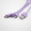 Micro USB Cable To IPhone Plug Micro USB Type C Straight Three-purpose Plug Charging Cable