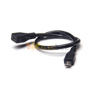 20pcs Micro USB Female to USB Male Micro USB Cable 180 Degree