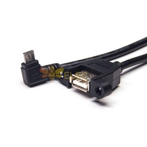 Micro USB Rechtwinkel Stecker auf USB A Straight Buchse OTG