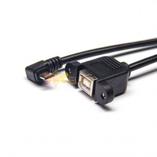 20 шт. Micro USB штекер под прямым углом к ​​типу B Женский прямой