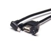 Micro USB Up Angle Male to Type A Female Straight OTG