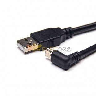 mini USB接口上彎頭轉AM直公頭延長數據線 20Pcs