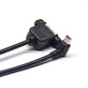 Mini USB Cable Down Angle to USB Type B Female Male to Female