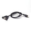 Mini USB Straight Male to USB Type A Straight Female with Screw Holes OTG Cable 1M