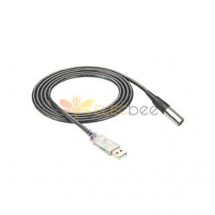 Mini Xlr 3 Pin Female To RS485 Usb Type-A Male Cable 3M
