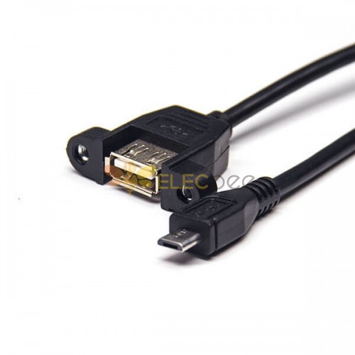 OTG Micro USB 180 Graus Macho para USB Uma Fêmea Reta 1.1 Metro